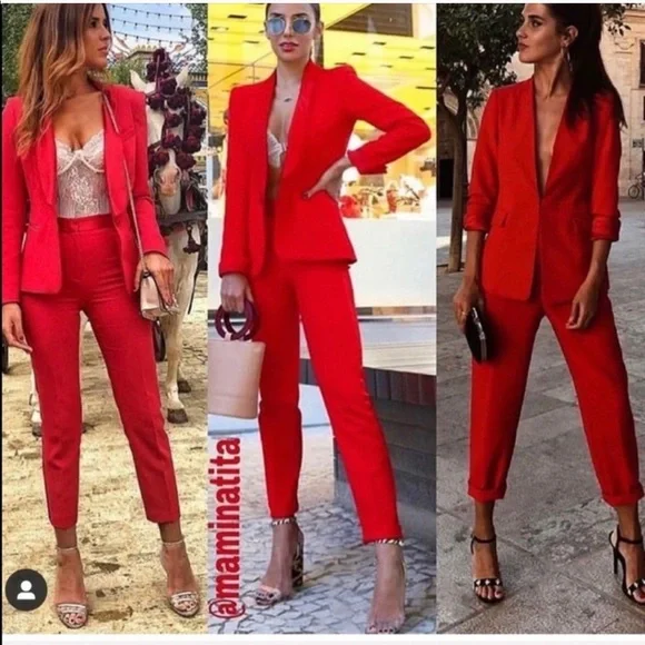 ZARA PLEATED HIGH-WAISTED PANTS - Picture 11 of 12